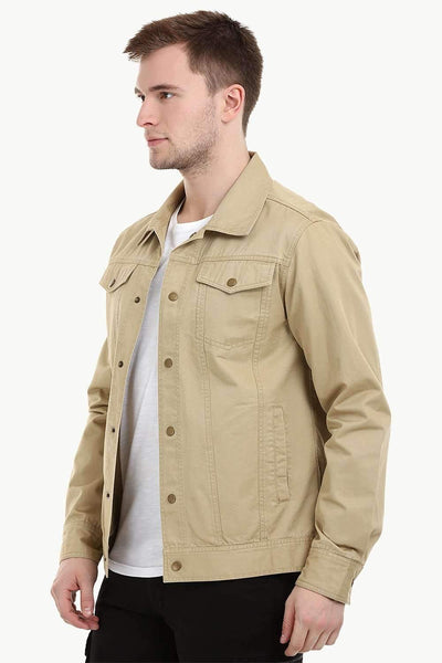 Khaki twill jacket sale