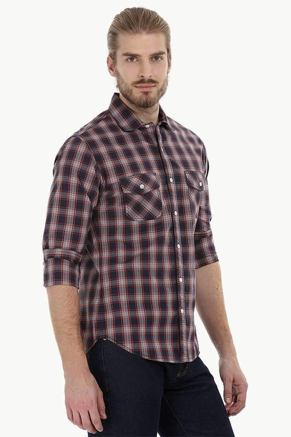 Twin Pocket Check Shirt