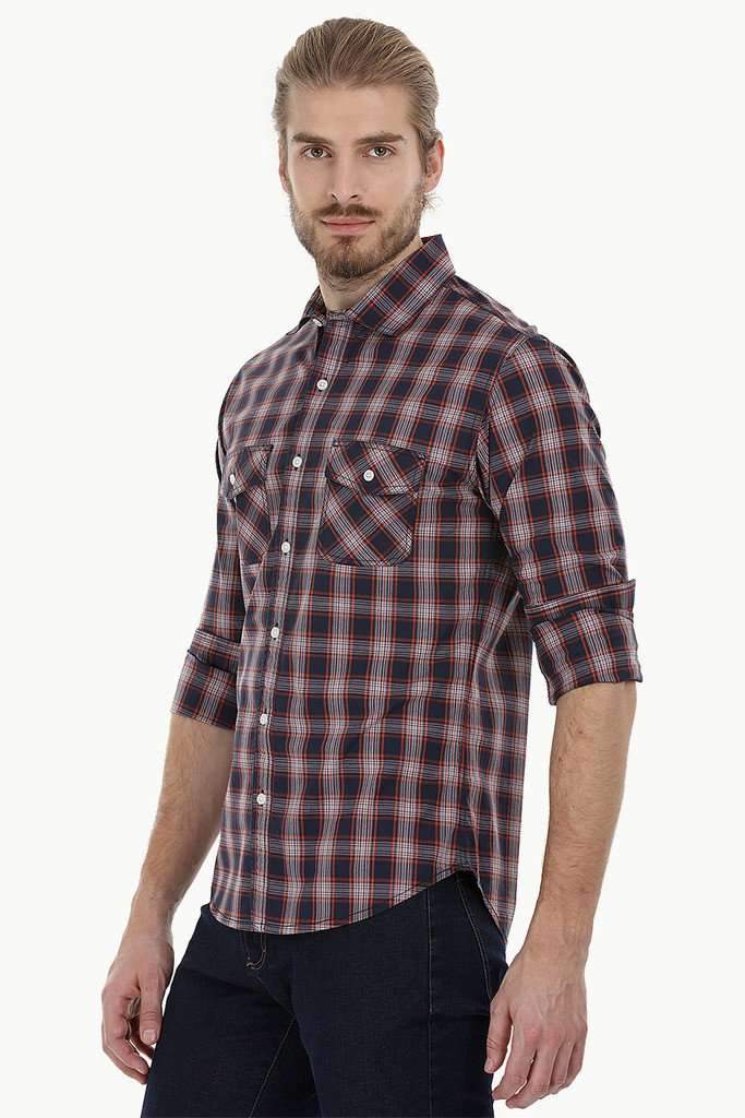 Twin Pocket Check Shirt