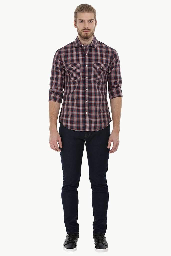 Twin Pocket Check Shirt