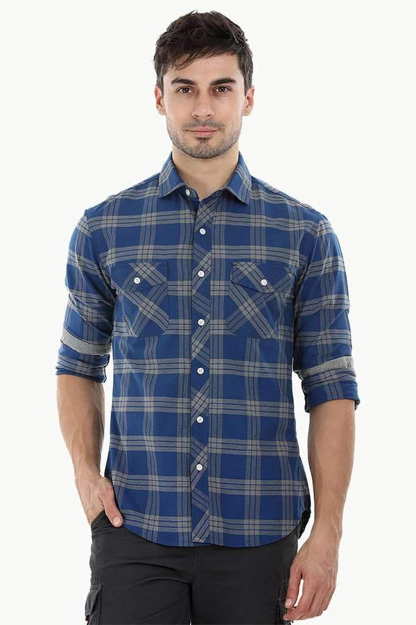 Twin Pocket Check Shirt