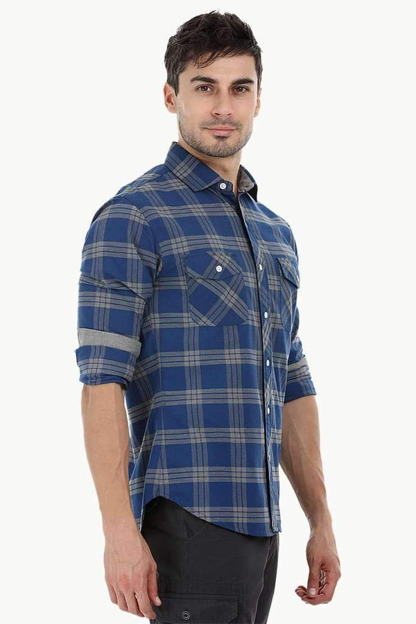 Twin Pocket Check Shirt