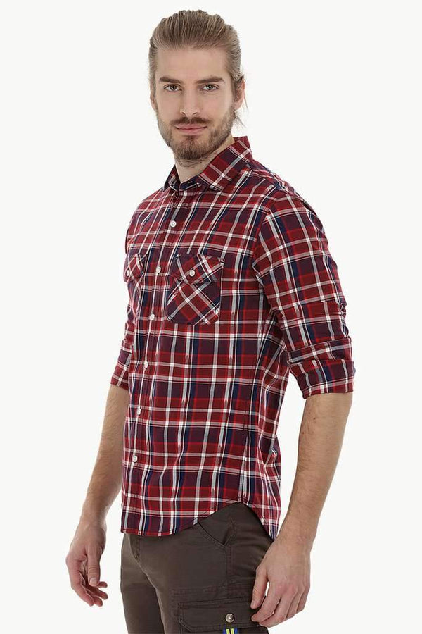 Twin Pocket Check Shirt