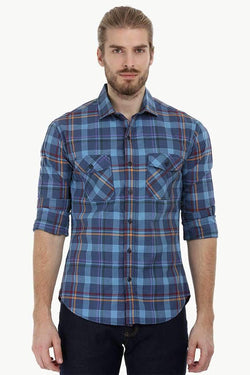 Twin Pocket Check Shirt