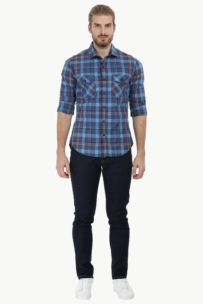 Twin Pocket Check Shirt