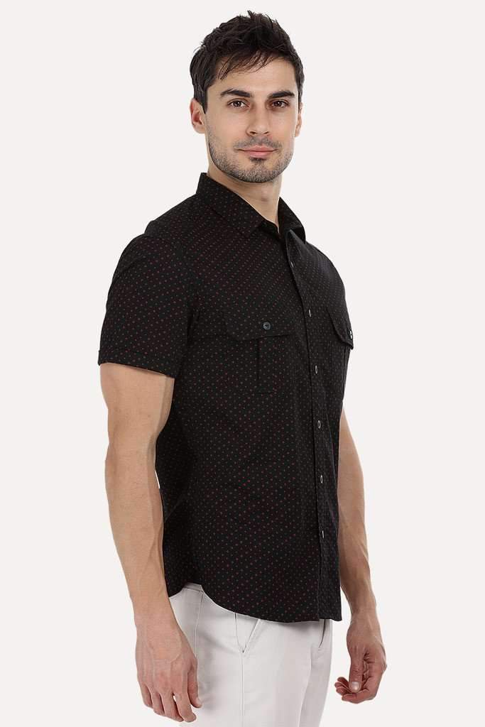 Short Sleeve Shirt with Twin Pockets