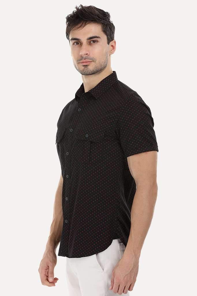 Short Sleeve Shirt with Twin Pockets