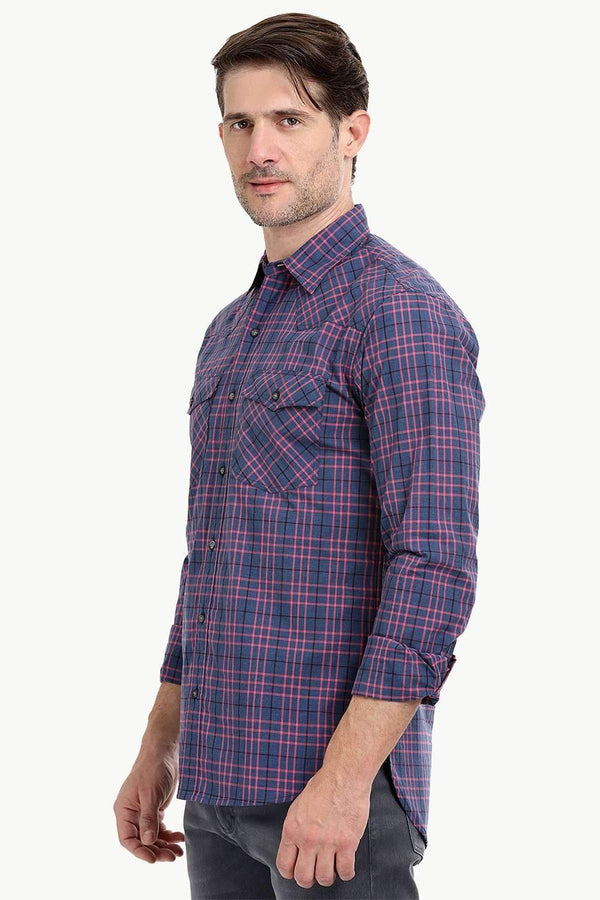 Men's Tattersall Western Check Shirt