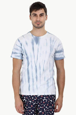 Linear Tie Dye Stripe T-Shirt