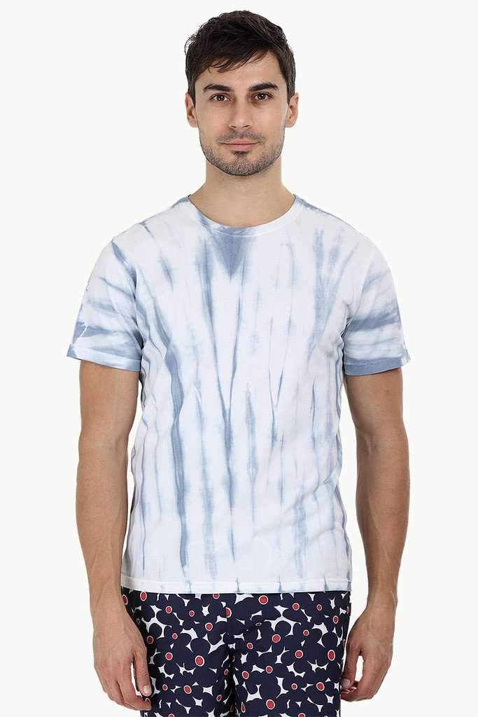 Linear Tie Dye Stripe T-Shirt