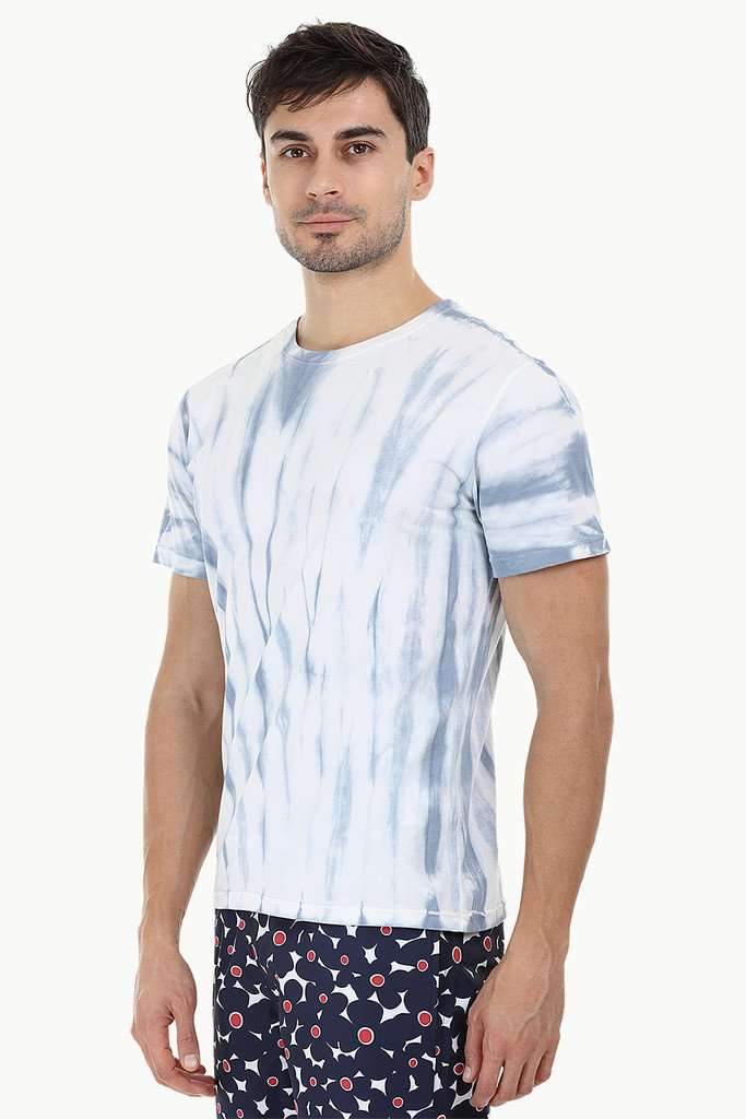 Linear Tie Dye Stripe T-Shirt