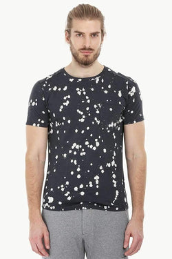 Bleach Effect Paint Splatter Tee