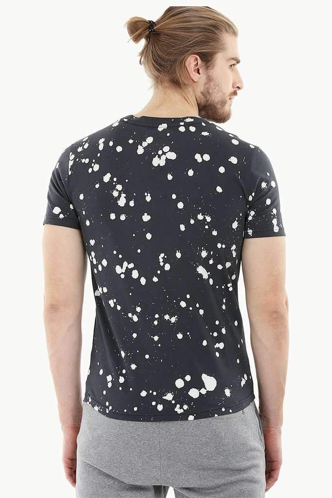 Bleach Effect Paint Splatter Tee