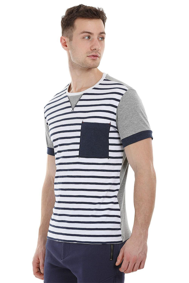 Stripe Cut N Sew Crew T-Shirt