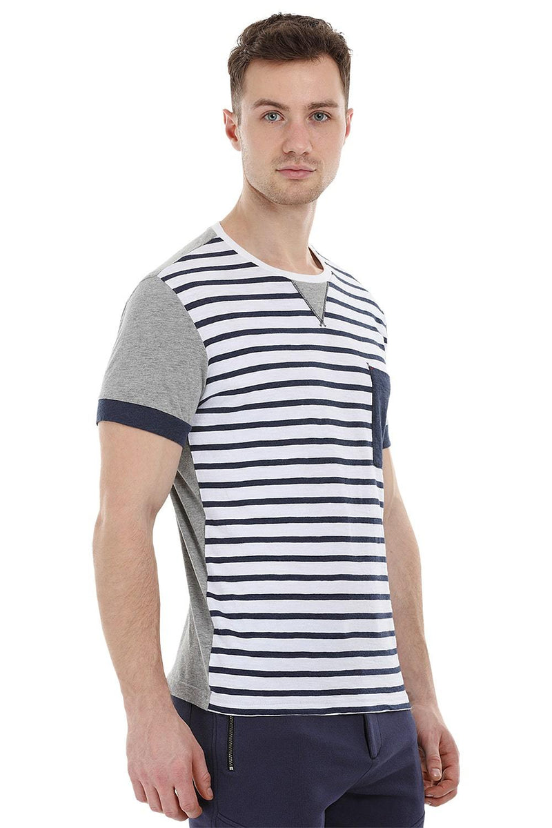 Stripe Cut N Sew Crew T-Shirt