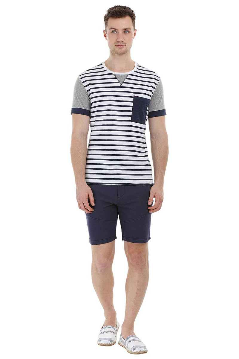 Stripe Cut N Sew Crew T-Shirt