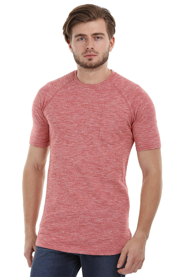 Long Heather Rust Red T-Shirt