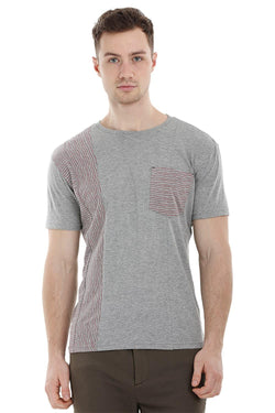 Stripe Block Grey T-Shirt