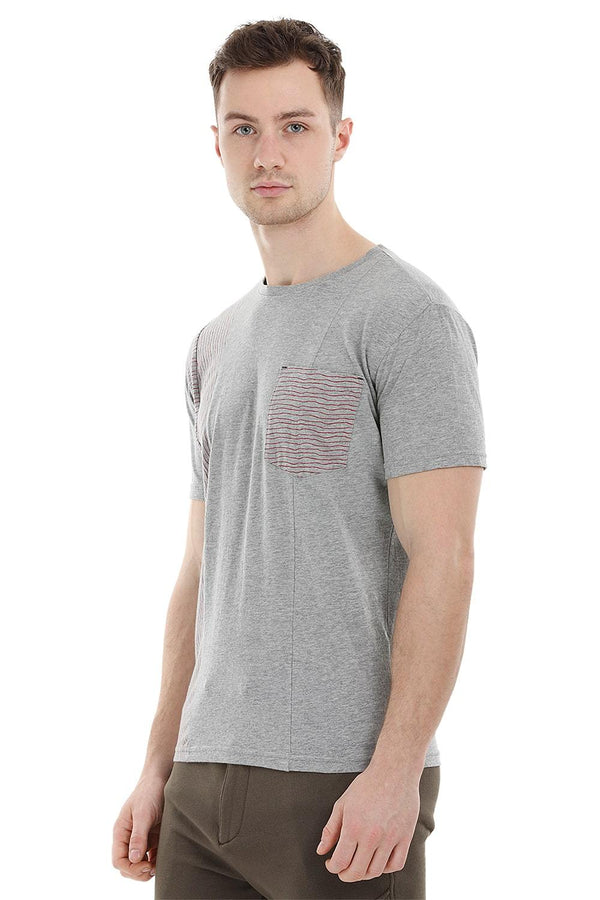 Stripe Block Grey T-Shirt