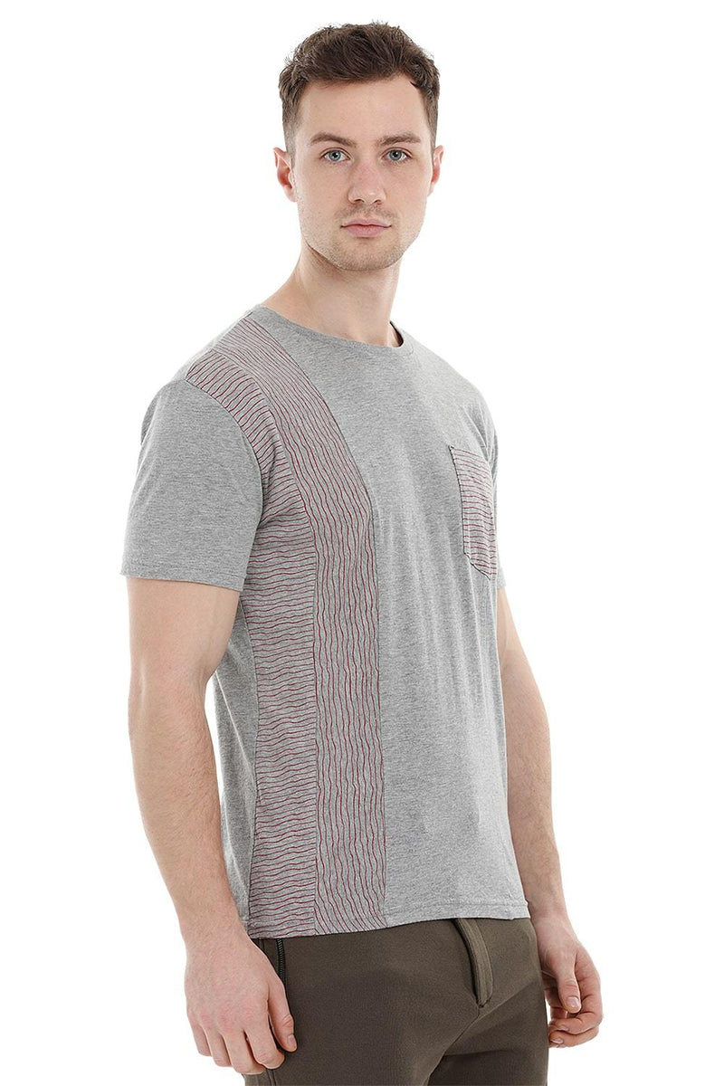 Stripe Block Grey T-Shirt