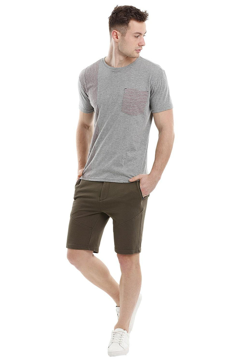 Stripe Block Grey T-Shirt