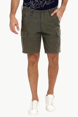 Olive Green Rugged Cargo Shorts