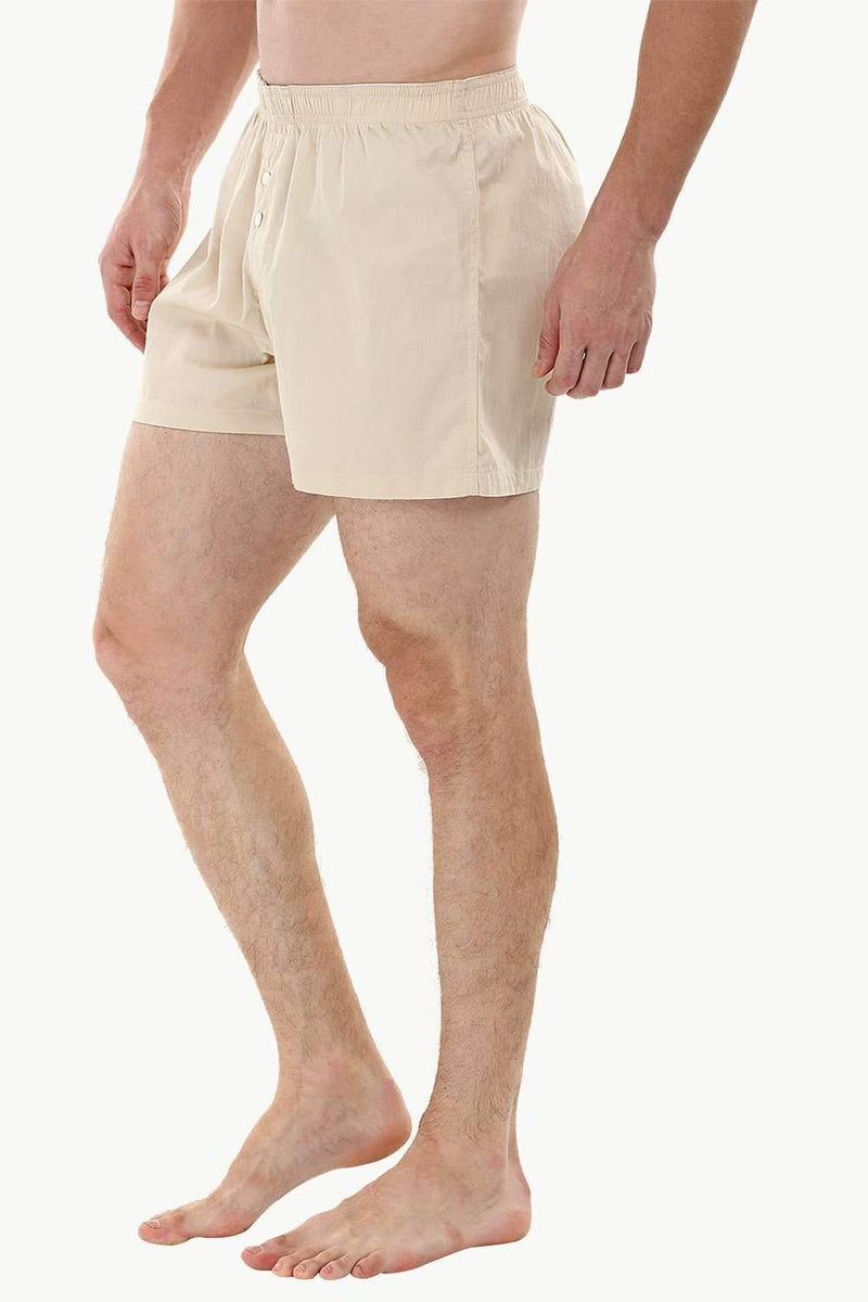 Elastic Band Brown Boxer Shorts