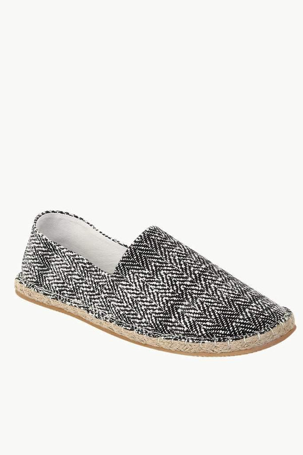 Dobby Woven Slip-on Espadrilles