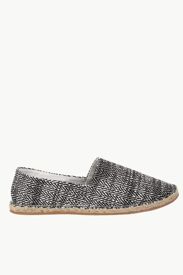 Dobby Woven Slip-on Espadrilles