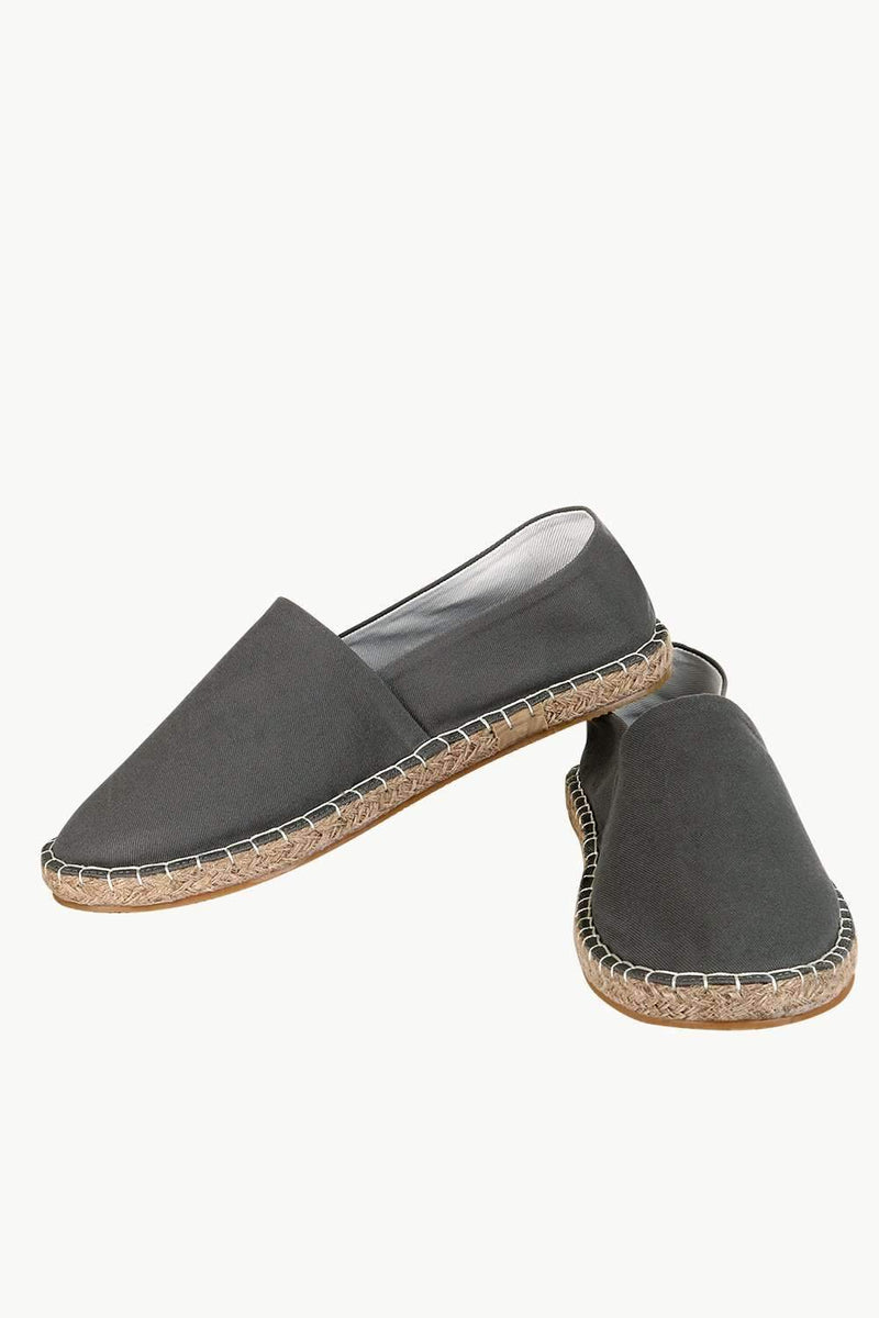 Men's Charcoal Solid Espadrilles