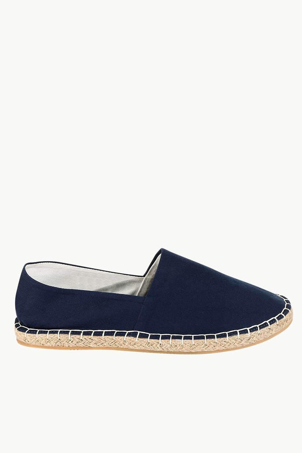 Men's Navy Solid Espadrilles