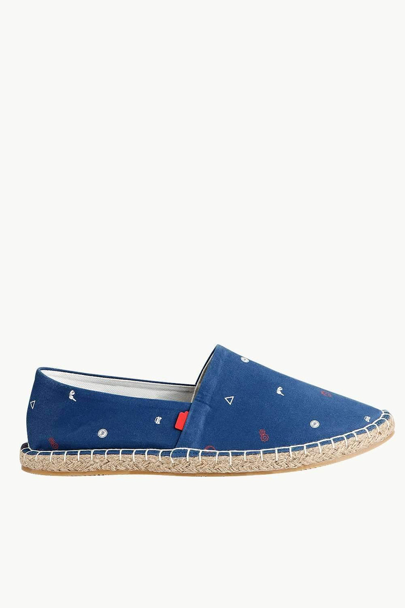 Men's Race Print Navy Espadrilles