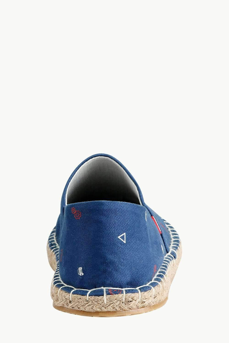 Men's Race Print Navy Espadrilles