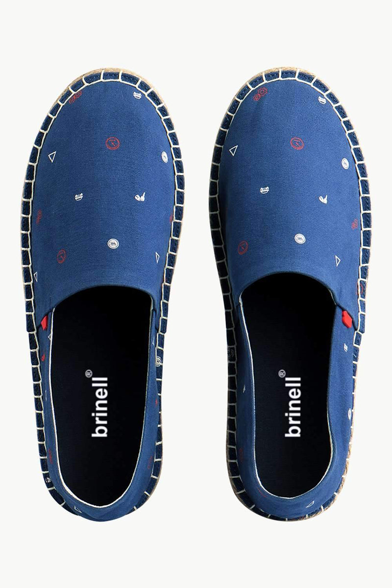 Men's Race Print Navy Espadrilles