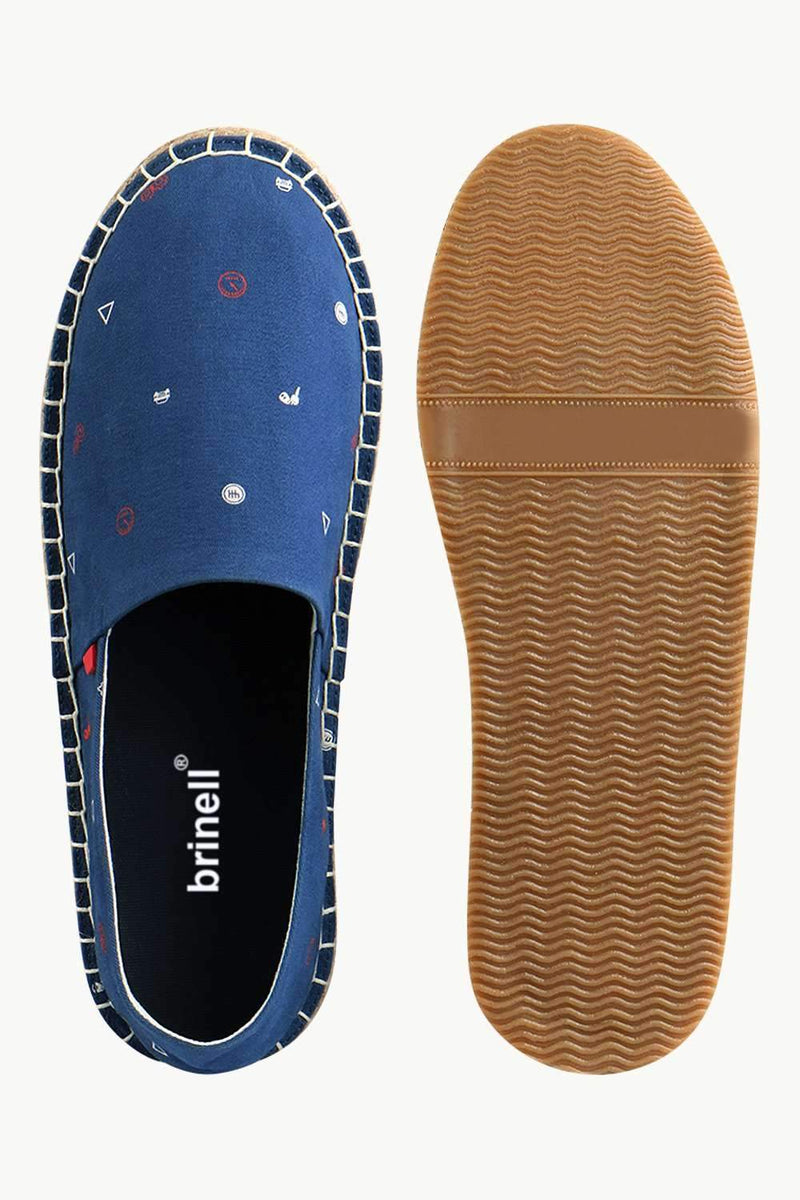 Men's Race Print Navy Espadrilles