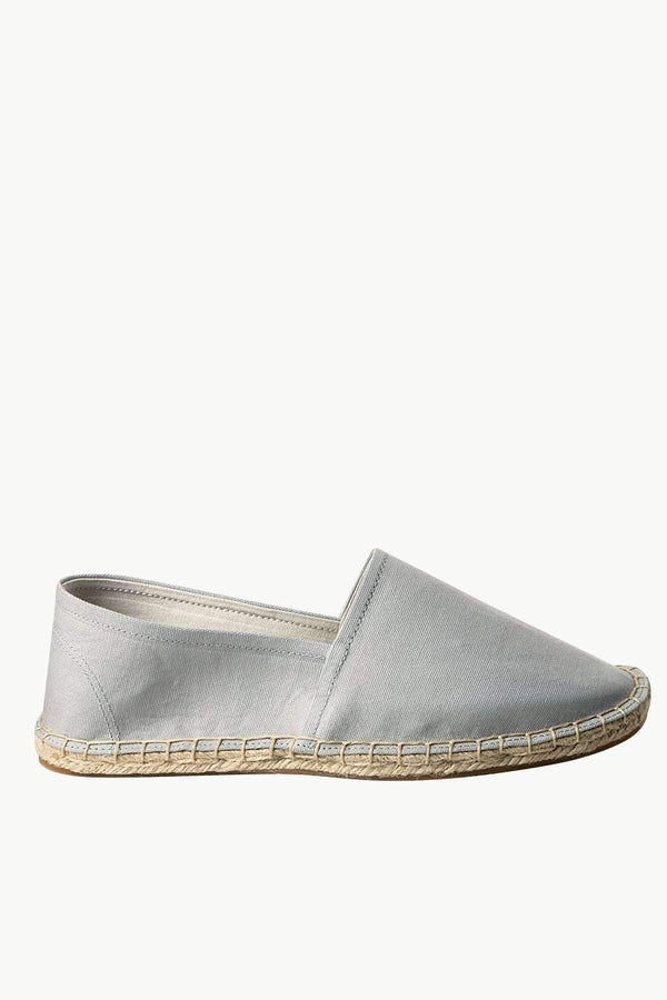 Men's Light Grey Canvas Basque Espadrilles