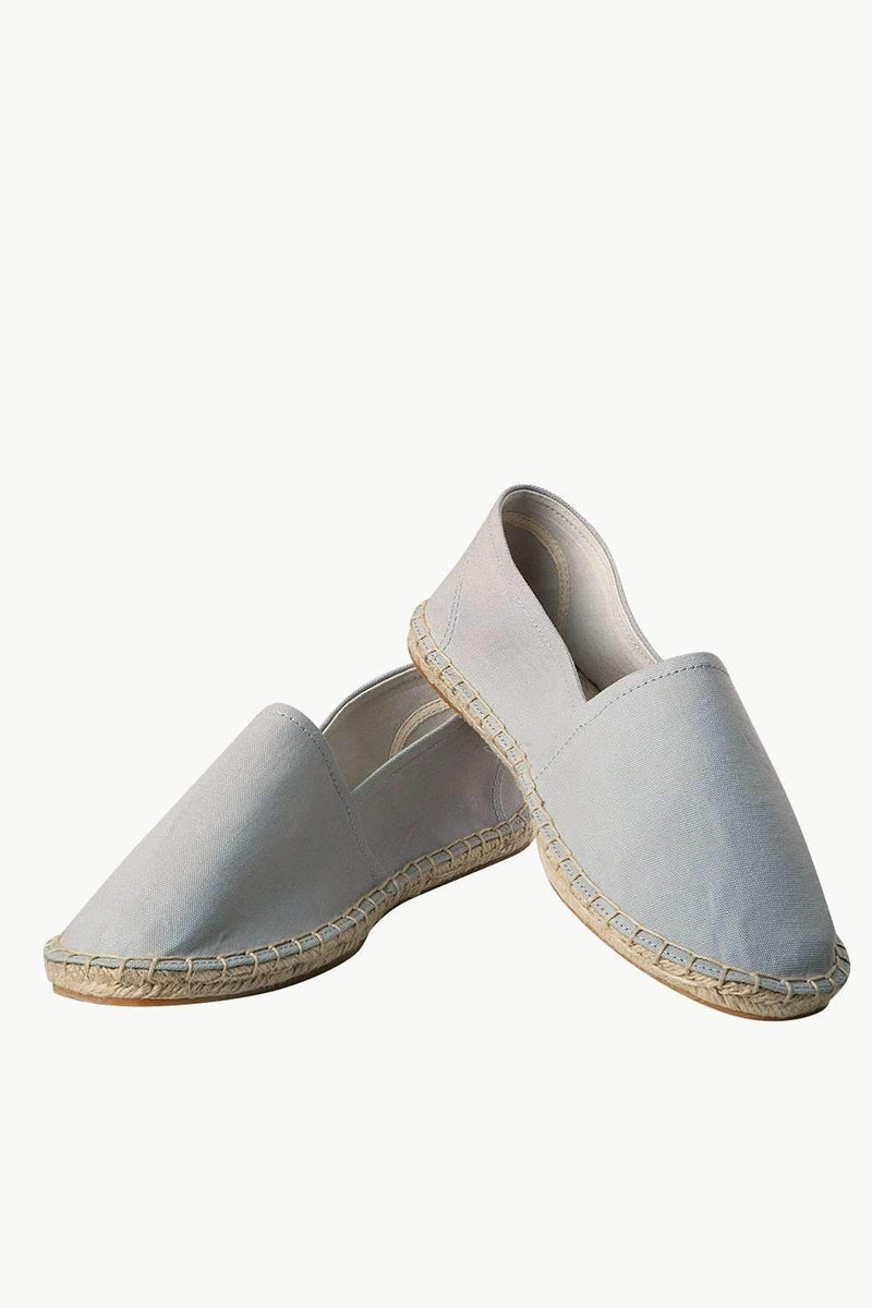 Men's Light Grey Canvas Basque Espadrilles