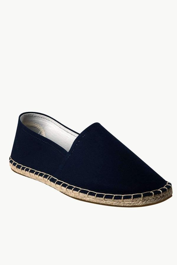 Men's Navy Canvas Basque Espadrilles