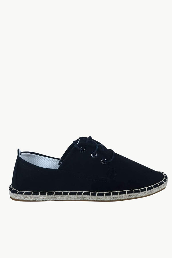 Men's Black Suede Lace Up Espadrilles