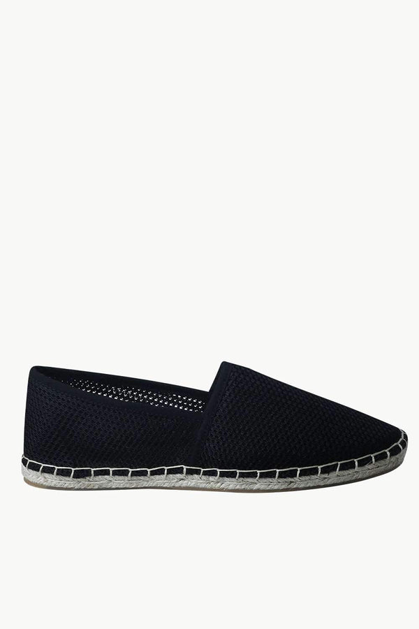 Men's Black Mesh Basque Espadrilles