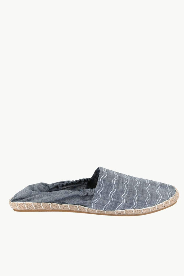 Mens Elastic Denim Wave Espadrilles