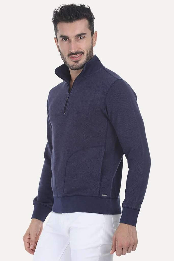 Twin Popover Jacquard Fleece Hoodie