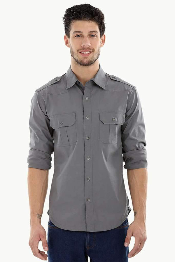 Army Styled Stretchable Shirt – brinell
