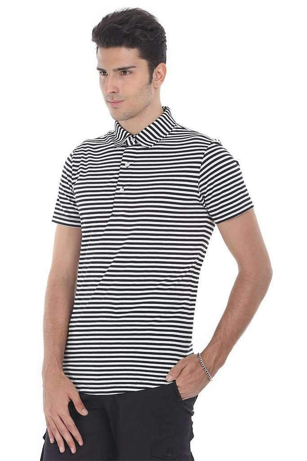 Breton Stripe Long Line Polo