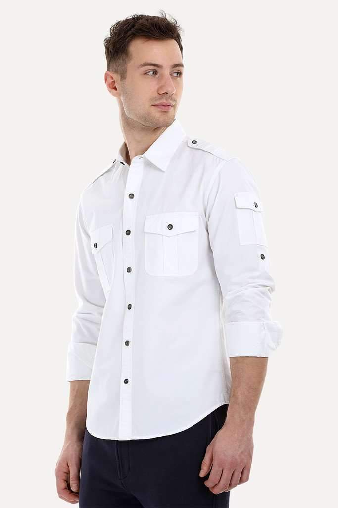 Cargo Shirt with Epaulets