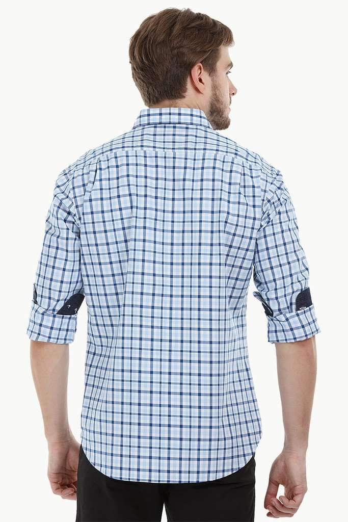 Casual Twin Pocket Check Shirt