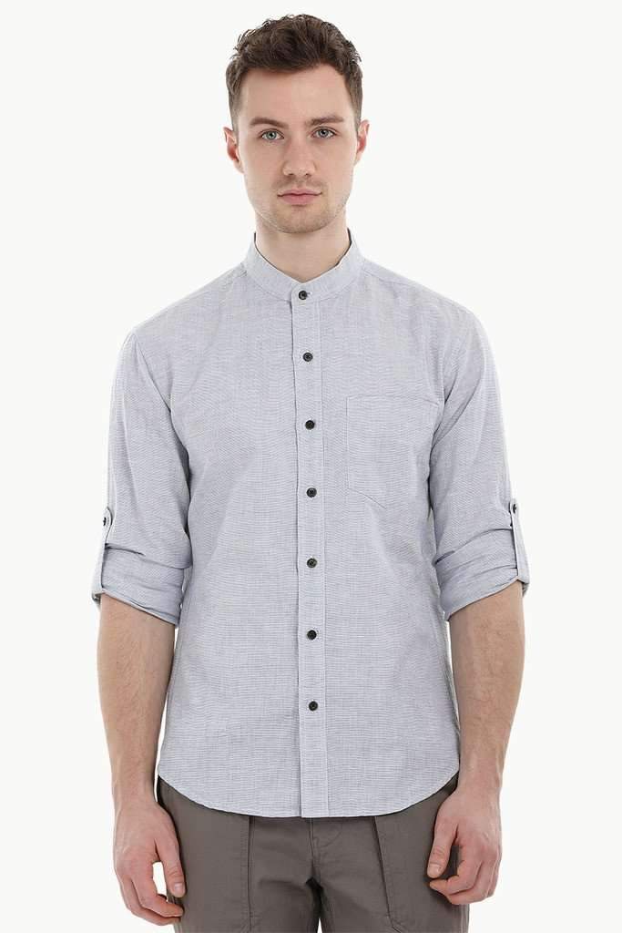 Chinese Collar Casual Shirt