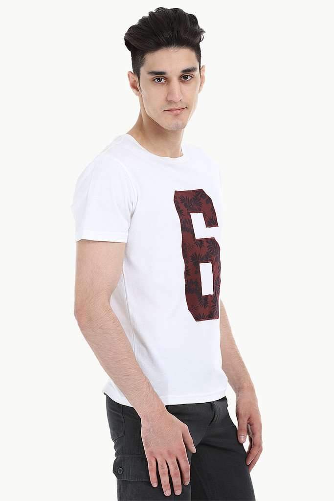 Contrast Number Patch Short Sleeve Tee