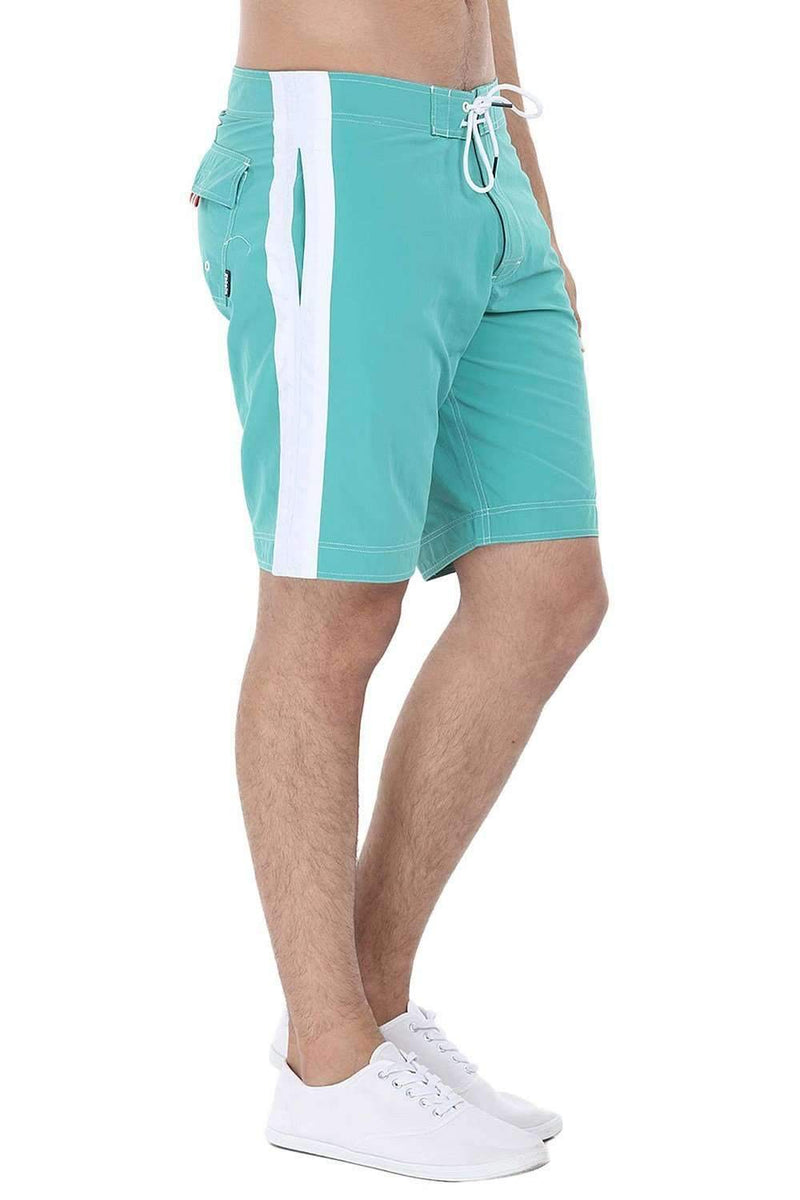 Contrast Side Panel Quickdry Swimshorts