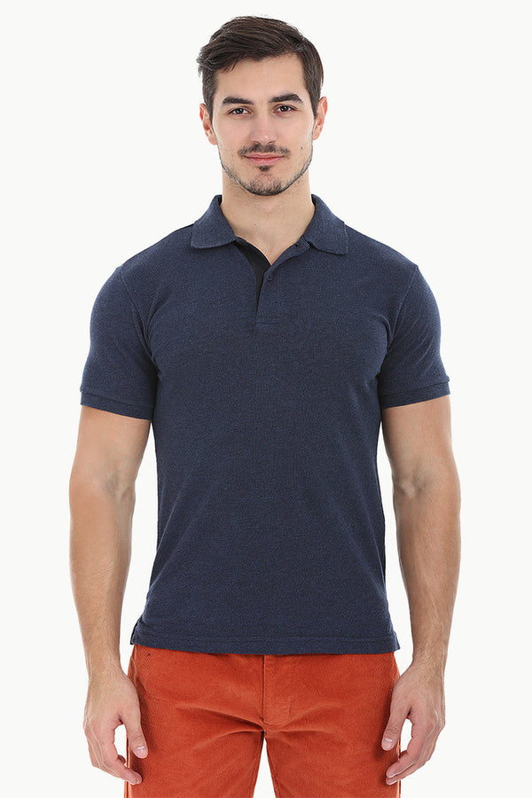 Cotton Heather Pique Soft Polo Tee